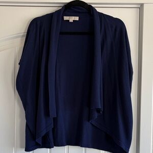 LOFT Women's Navy Open Cardigan